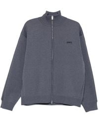 Juun.J - Striped-Detail Zip-Up Sweatshirt - Lyst