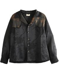 Commun's - Floral-Jacquard Shirt - Lyst