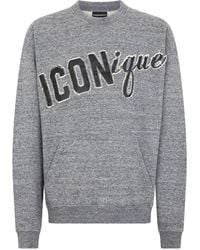 DSquared² - Iconique Ruimvallende Sweater Met Ronde Hals - Lyst