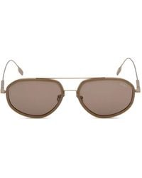 ZEGNA - Lunettes De Soleil À Monture Pilote - Lyst