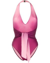 Jonathan Simkhai Badpak Met Gestrikte Taille - Roze