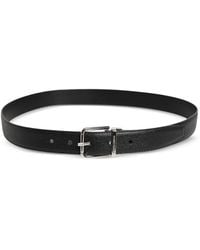 Dolce & Gabbana - Textured-Leather Buckle Belt - Lyst