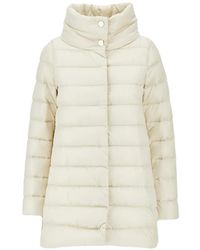 Herno - Amelia Quilted High-Neck Single-Breasted Coat - Lyst