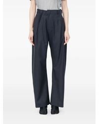 MM6 by Maison Margiela - Pinstripe Pleated Trousers - Lyst