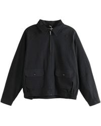 Bode - Veste Bomber Seersucker Coach's - Lyst