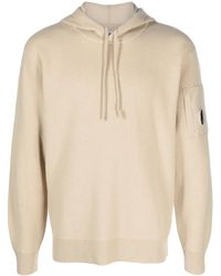 C.P. Company - Lens-Detail Wool-Blend Hoodie - Lyst