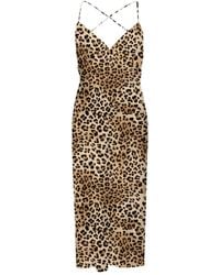 MC2 Saint Barth - Abito Lungo Eydis Leopardato - Lyst