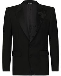 Dolce & Gabbana - Embroidered Single-Breasted Sicilia-Fit Jacket - Lyst
