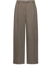 12 STOREEZ - Pantaloni Plissé Drago A Gamba Ampia - Lyst