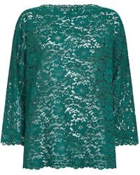 Gianluca Capannolo - Laced Floral-Motif Blouse - Lyst