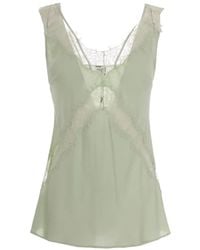 Pinko - Camiseta con detalles de encaje - Lyst