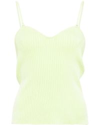 Emporio Armani - Sweetheart-Neck Ribbed Tank Top - Lyst