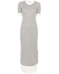 Jil Sander - Maxikleid Im Layering-Look - Lyst