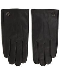 Karl Lagerfeld - Guantes con placa del logo - Lyst