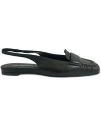 Halmanera - Mules Froncées À Bride Arrière - Lyst