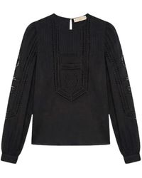 Ulla Johnson - Marlowe Broderie-Anglaise Pintuck-Detail Blouse - Lyst
