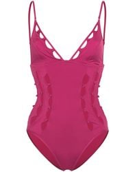 Zimmermann Costume intero cut-out Goldie - Rosa