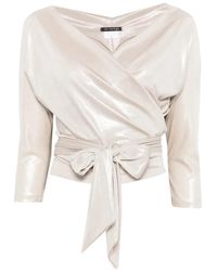 LE_RJTANGE® - Wrap Blouse - Lyst