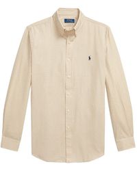 Polo Ralph Lauren - Custom Fit Gingham Stretch-Poplin Shirt - Lyst