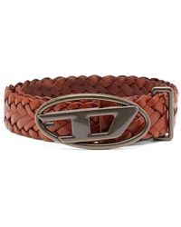 DIESEL - B-1Dr Braided Belt - Lyst