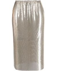Sportmax - Elasticated-Waist Sequin Midi Skirt - Lyst