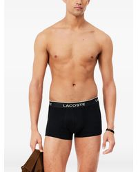 Lacoste - Logo-Waistband Trunks (Set Of Three) - Lyst
