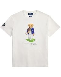 Polo Ralph Lauren - X Wimbledon Classic-Fit Polo Bear Cotton-Jersey T-Shirt - Lyst