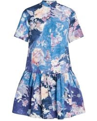 Erdem - Chemisier Midi A Fiori - Lyst