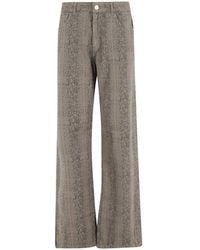 FEDERICA TOSI - Snakeskin Jeans - Lyst