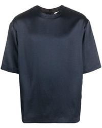 Nanushka - Isaac T-Shirt aus Satin - Lyst