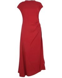STAUD - Zaya Draped Maxi Dress - Lyst