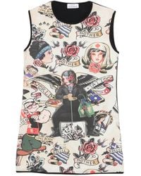 The Artistylist - Graphic-Print Mini Dress - Lyst