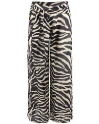 Ermanno Scervino - Zebra-Print Palazzo Pants - Lyst