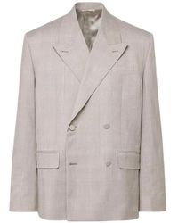 Givenchy - Peak Lapel Double-Breasted Blazer - Lyst