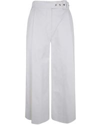 Twinset - Belted Wide-Leg Trousers - Lyst