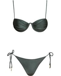 Noire Swimwear - Monowire Satin Bikini Set - Lyst