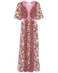 Ba&sh - Ilma Cut-Out Floral Maxi Dress - Lyst