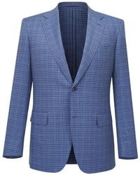 Canali - Chaqueta A Cuadros Con Dos Botones - Lyst