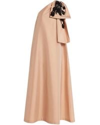 BERNADETTE - Vestido largo con bordado floral - Lyst