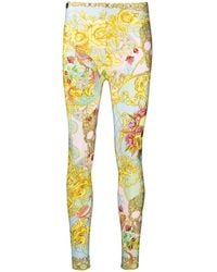 Philipp Plein - Baroque-Print High-Waisted Leggings - Lyst