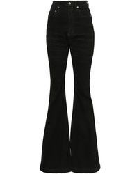 Rick Owens - High-Waisted Flared Jeans - Lyst