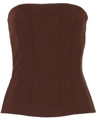 FEDERICA TOSI - Strapless Bustier Top - Lyst