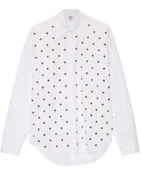 MSGM - Stud-Embellishment Shirt - Lyst