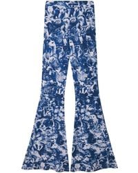 Stella McCartney - Animal Forest Print Mid-rise Flared Jeans - Lyst