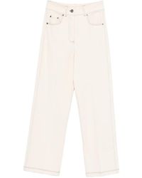 Max Mara - Straight Leg Seam Jeans - Lyst
