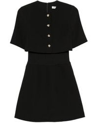 Sandro - Vestido A Capas Con Botones - Lyst