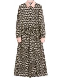 Valentino Garavani - Toute La V Midi Dress - Lyst