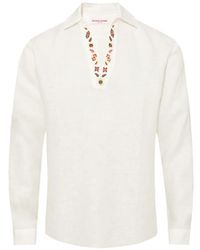 Orlebar Brown - Ridley Embroidery Shirt - Lyst