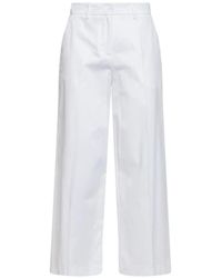 Blanca Vita - Pressed-Crease Wide-Leg Trousers - Lyst