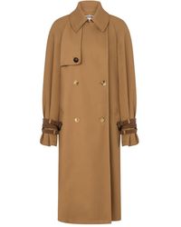 Moschino - Buttoned-Cuff Double-Breasted Trench Coat - Lyst